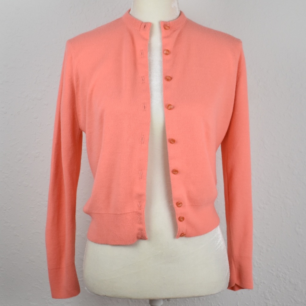 1950s Peach Cardigan Vintage Soft by Amber